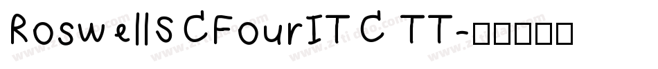 RoswellSCFourITC TT字体转换